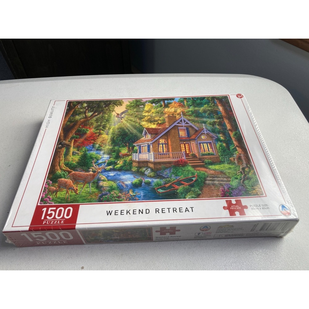 ARROW PUZZLES Weekend Retreat 1500 Piece JIGSAW Puzzle Factory Sealed